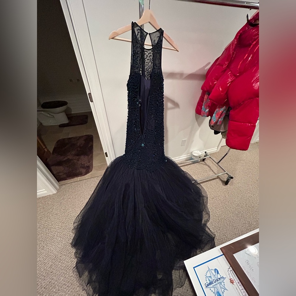 Sherri Hill Dress, Color: Navy Blue, Worn a few times for prom and pageants